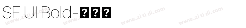 SF UI Bold字体转换